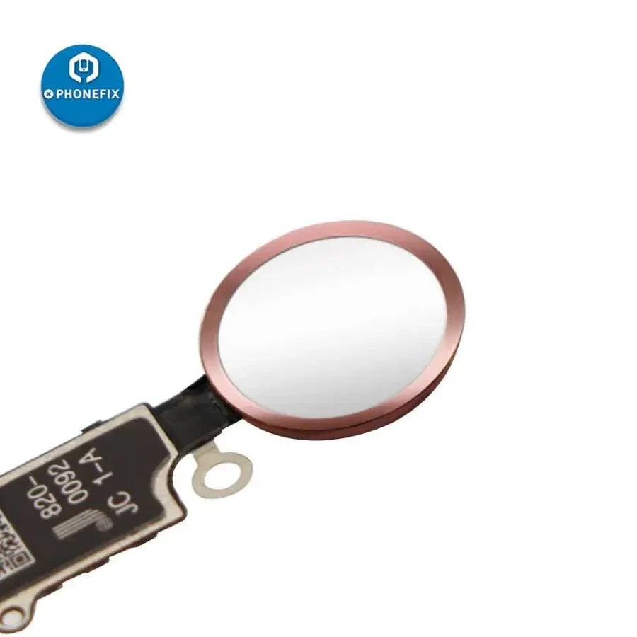PhoneFix JCID 6th Gen 3D Edition Home Button Flex Cable for iPhone 7/8 series, rose gold color, iPhone accessory replacement.