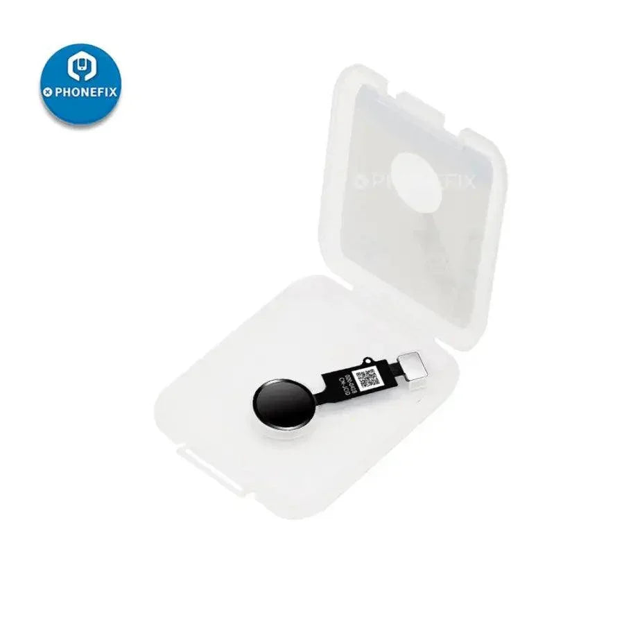 PHONEFIX JCID 6th Gen 3D Edition iPhone Home Button Flex Cable for iPhone 7/7P/8/8P in rose gold, with flexible connector and components.
