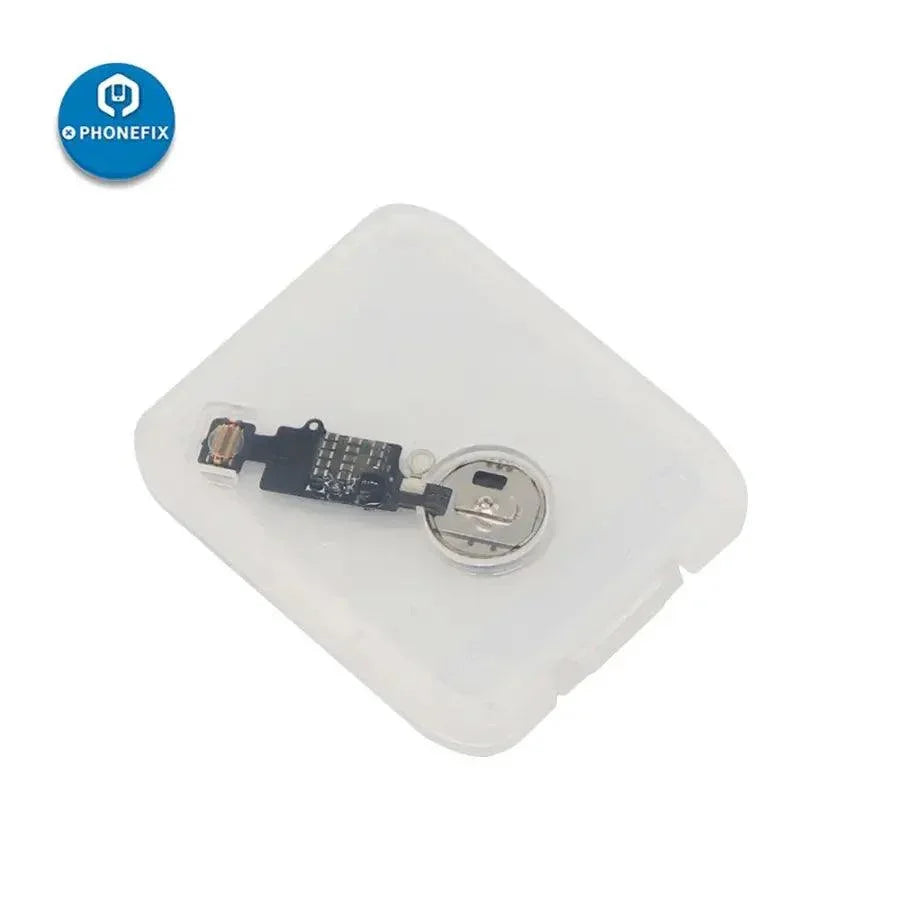 PHONEFIX JCID 6th Gen 3D Edition Home Button Flex Cable for iPhone 7/8 series in rose gold, showing flexible cable and connector.