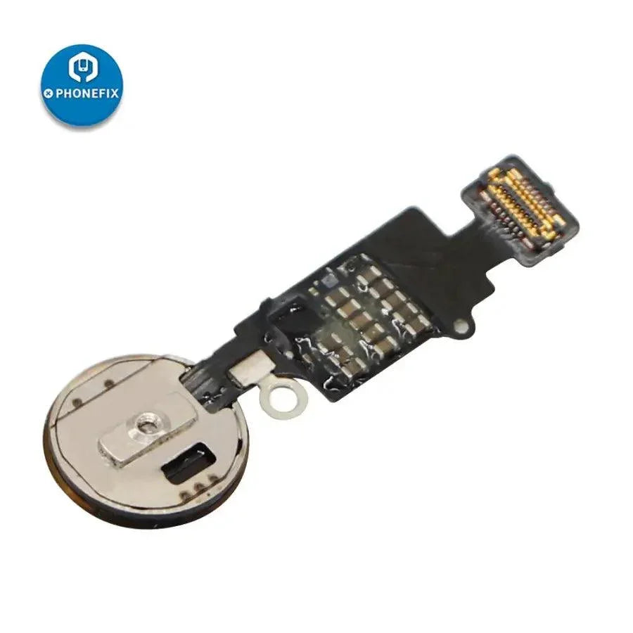 PhoneFIX JCID 6th Gen 3D Edition home button flex cable for iPhone 7, 8, and Plus models, in rose gold color.