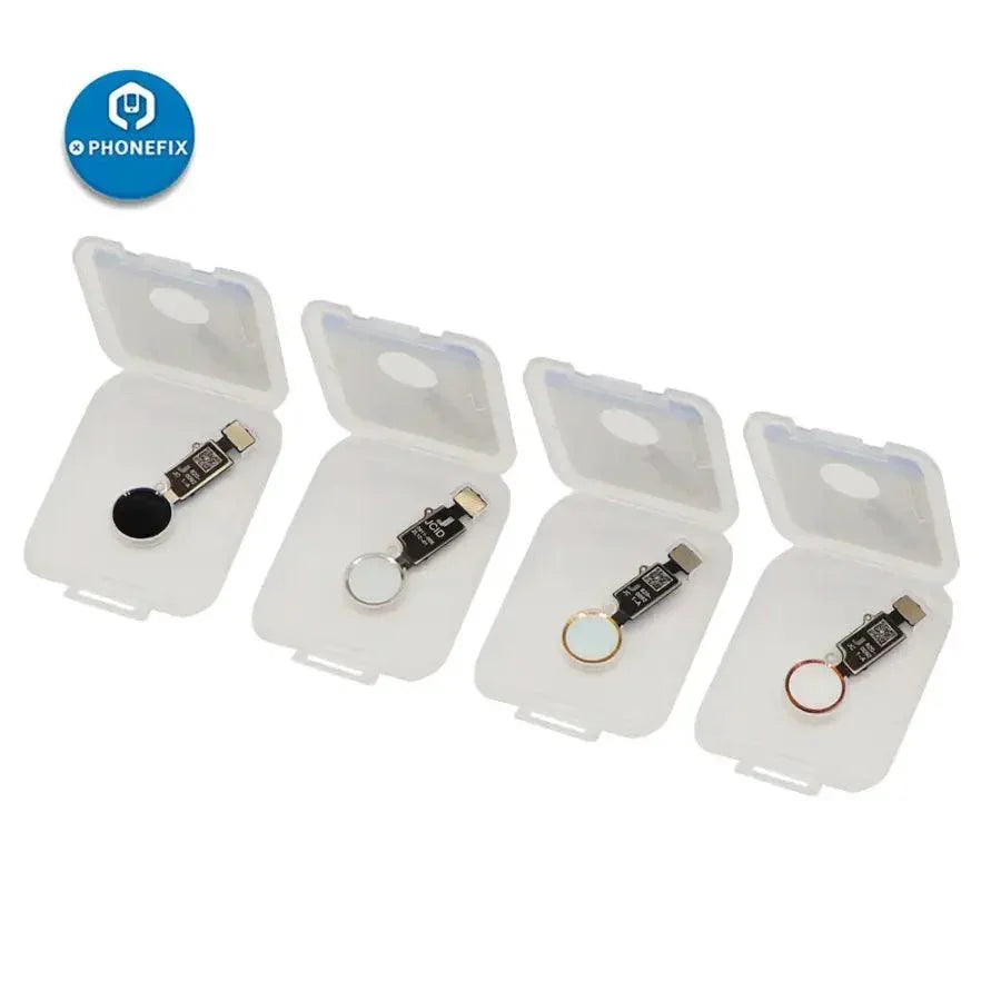 PHONEFIX JCID 6th Gen 3D Edition iPhone home button flex cable for iPhone 7, 7P, 8, 8P in rose gold, compatible replacement part.