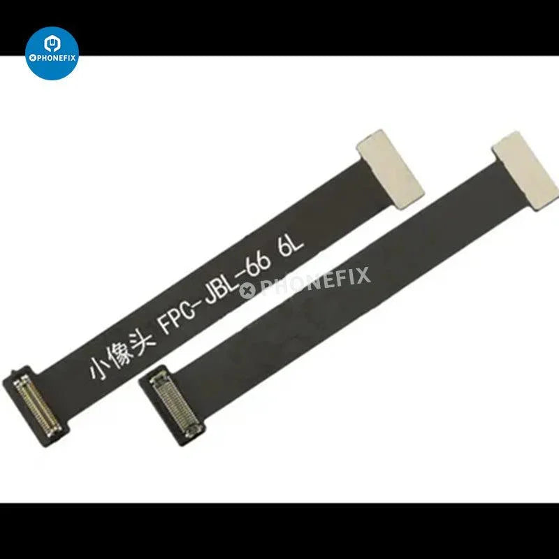 PhoneFix front camera sensor test flex cable ribbon for iPhone 6 to 11 Pro Max, replacement accessory for camera repair.