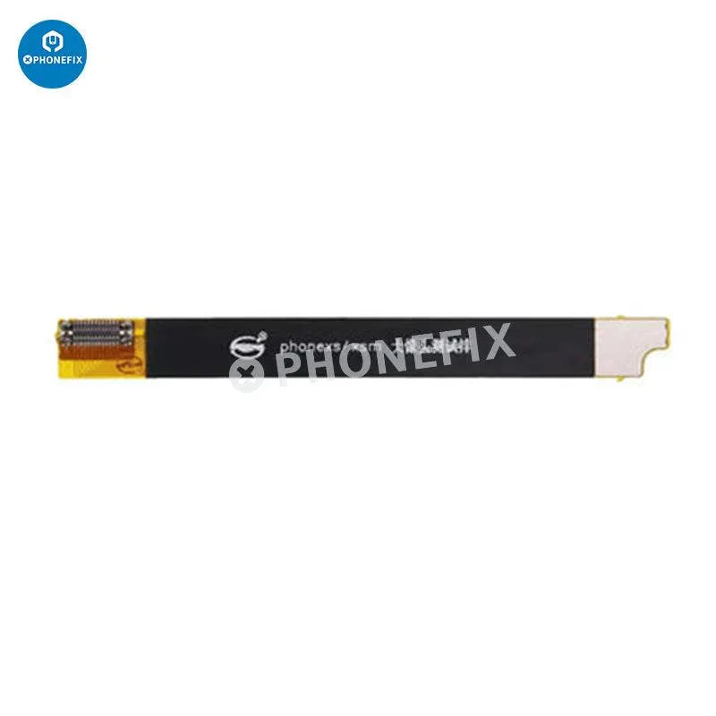 Flex cable ribbon for iPhone 6 to 11 Pro Max front camera sensor test, branded PHONEFIX, used for iPhone accessory repairs