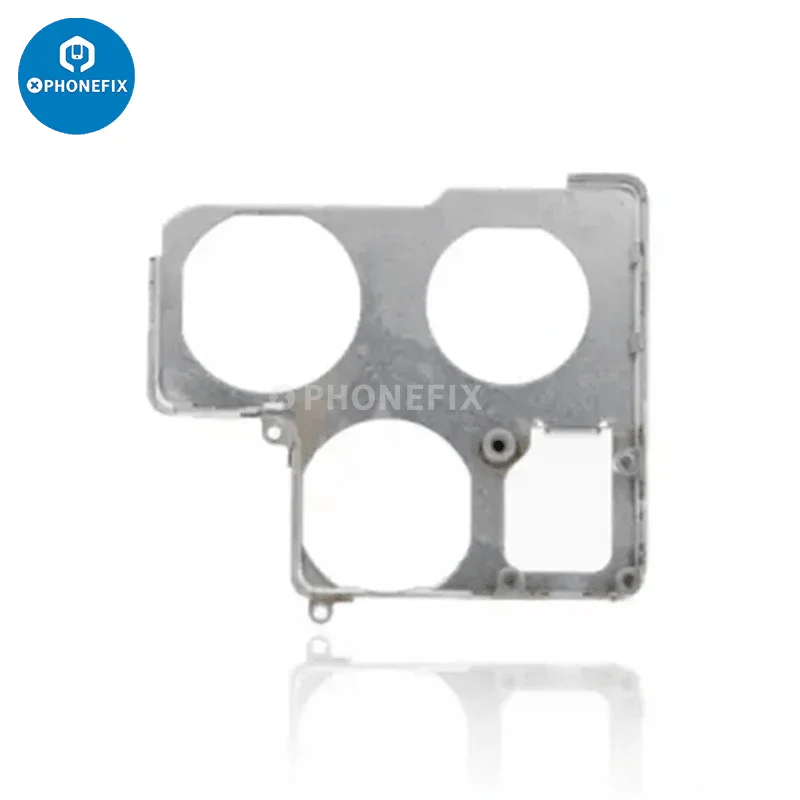 PhoneFix rear camera metal bracket replacement for iPhone 6 to 11 Pro Max, accessory part for camera protection and repair.