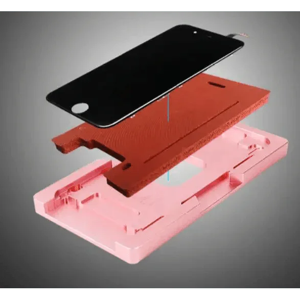 Cadre central noir pour écran LCD, support de fixation pour iPhone 6-X, conçu par PHONEFIX, pièce de rechange pour accessoires iPhone.