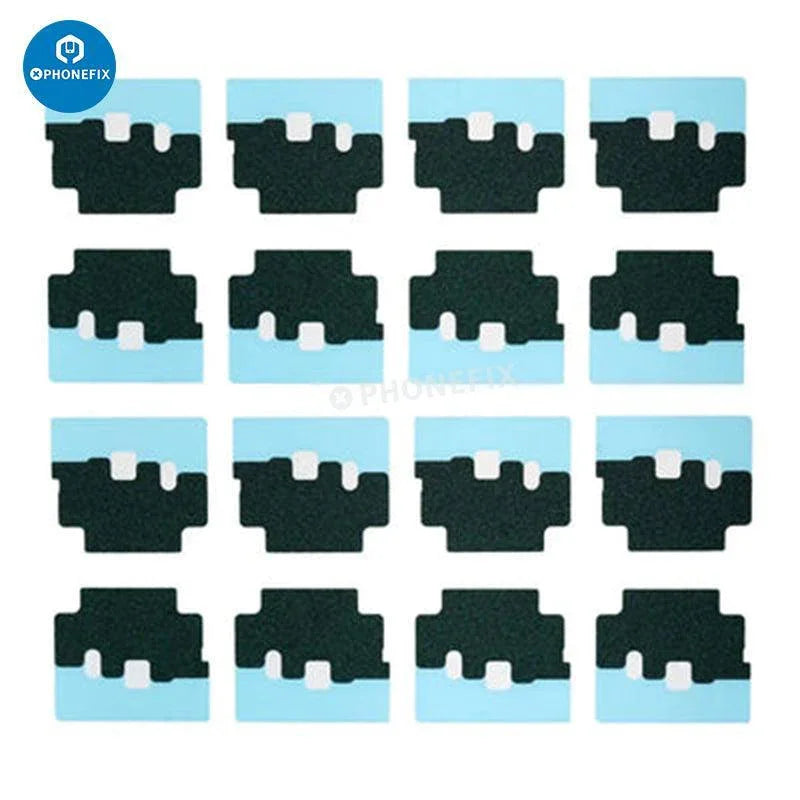 iPhone 6-X foam insulator and conductive sticker for earpiece, replacement accessory by PHONEFIX for iPhone audio repair.