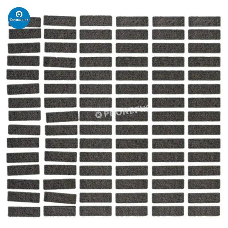 PhoneFIX replacement foam pads for iPhone 6-11 Pro Max front camera, cushioning and protecting the camera lens.