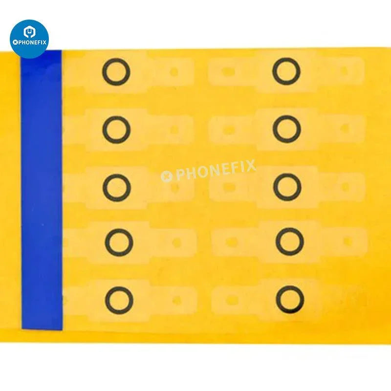 PHONEFIX front camera foam pads replacement for iPhone 6-11 Pro Max, showing close-up of foam pads for camera protection.