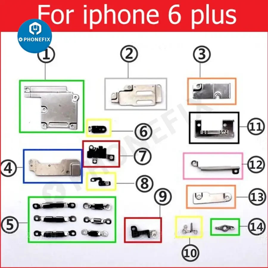 Protection de support en métal pour petites pièces internes d'iPhone 6-13 Pro Max, accessoire pour iPhone par PHONEFIX