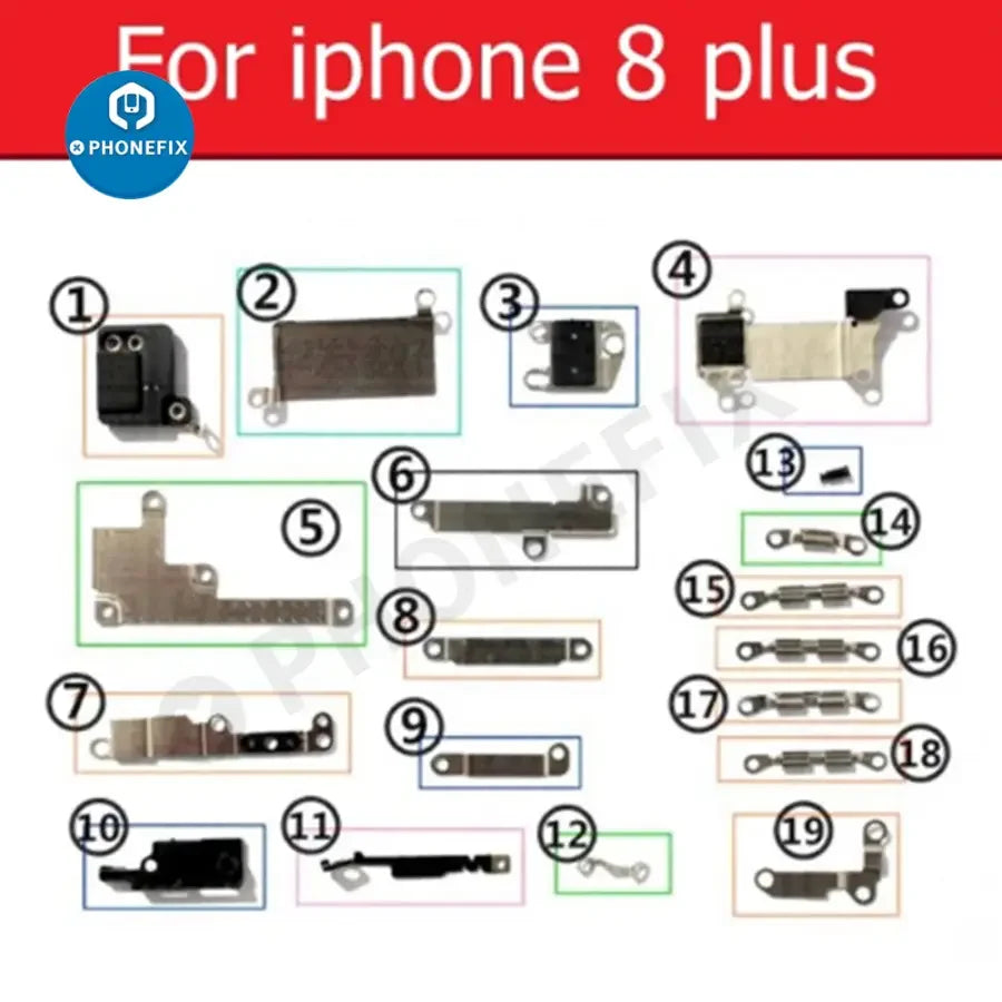 Petit support de protection en métal pour iPhone 6-13 Pro Max, pièce de rechange interne de PHONEFIX.
