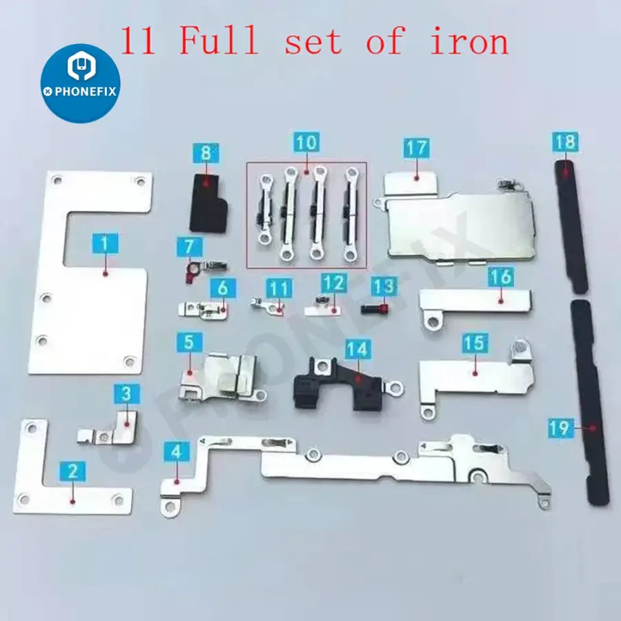 Protection de support en métal pour petites pièces internes d'iPhone 6-13 Pro Max, accessoire pour iPhone par PHONEFIX