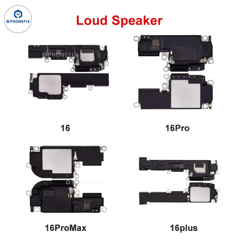 iPhone 6-17 Pro Max loudspeaker ringer buzzer replacement for iPhone accessories by PHONEFIX, shown in the image.