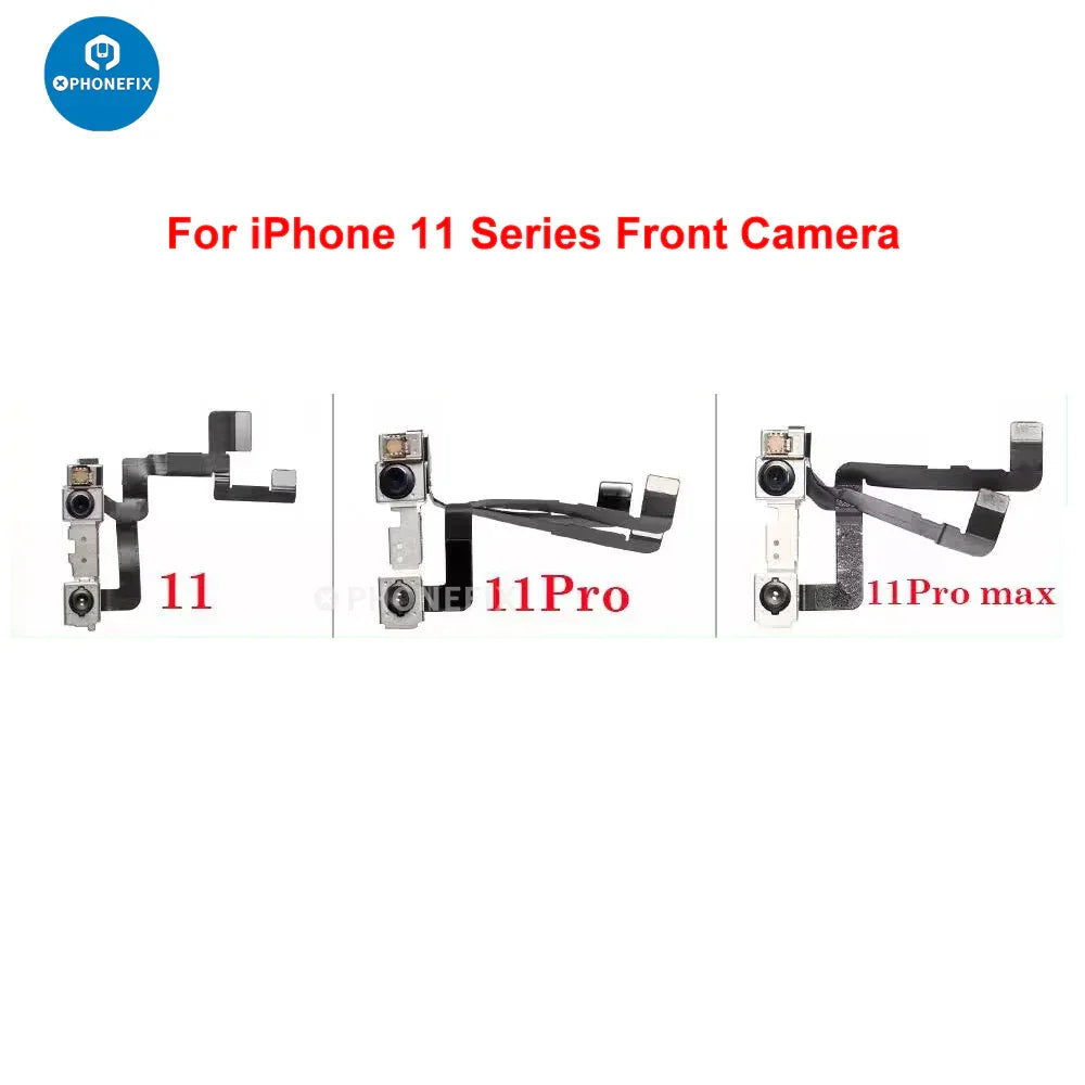iPhone 7-16 Pro Max front camera assembly replacement part for iPhone accessories by PHONEFIX, shown on white background.
