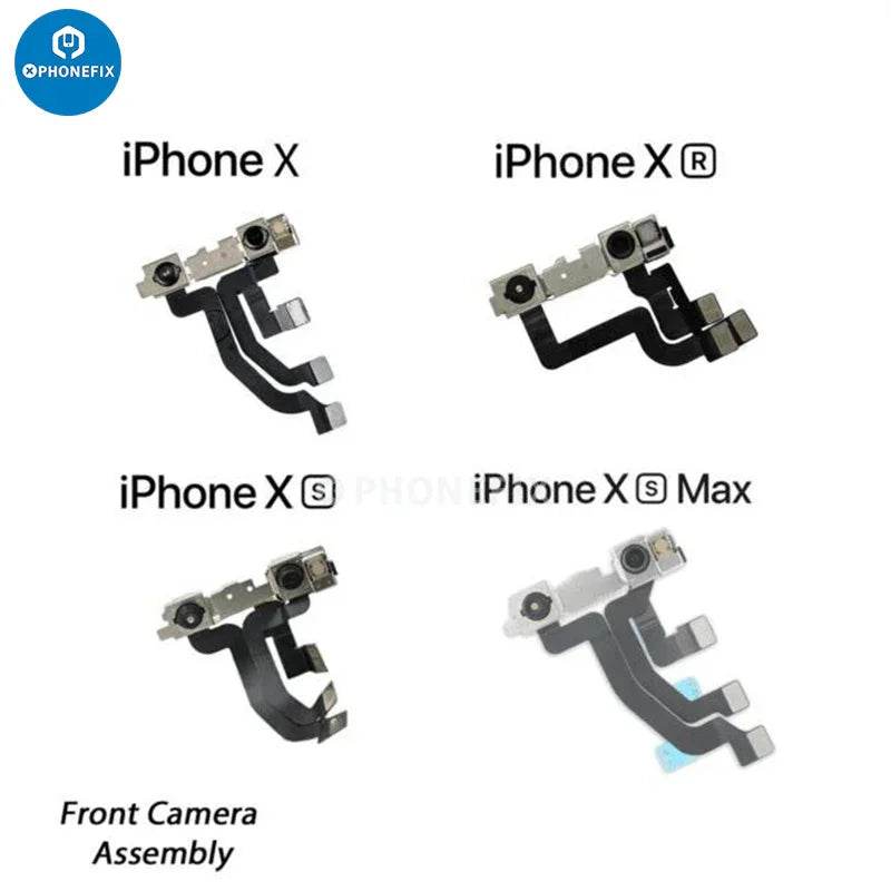 iPhone 7-16 Pro Max front camera assembly part from PHONEFIX, showing the replacement camera lens and electronic components.