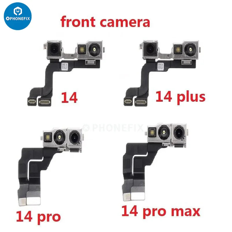 iPhone 7-16 Pro Max front camera assembly part by PHONEFIX, showing the replacement camera module for iPhone accessories.
