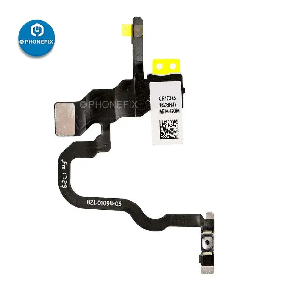 iPhone Power Button Flex Cable with Bracket replacement, compatible with iPhone models, by PHONEFIX, for easy repair.