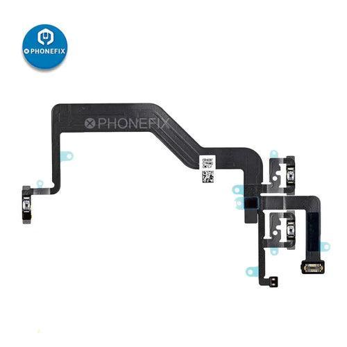 Replacement power button flex cable with bracket for iPhone, compatible with iPhone accessories by PHONEFIX.