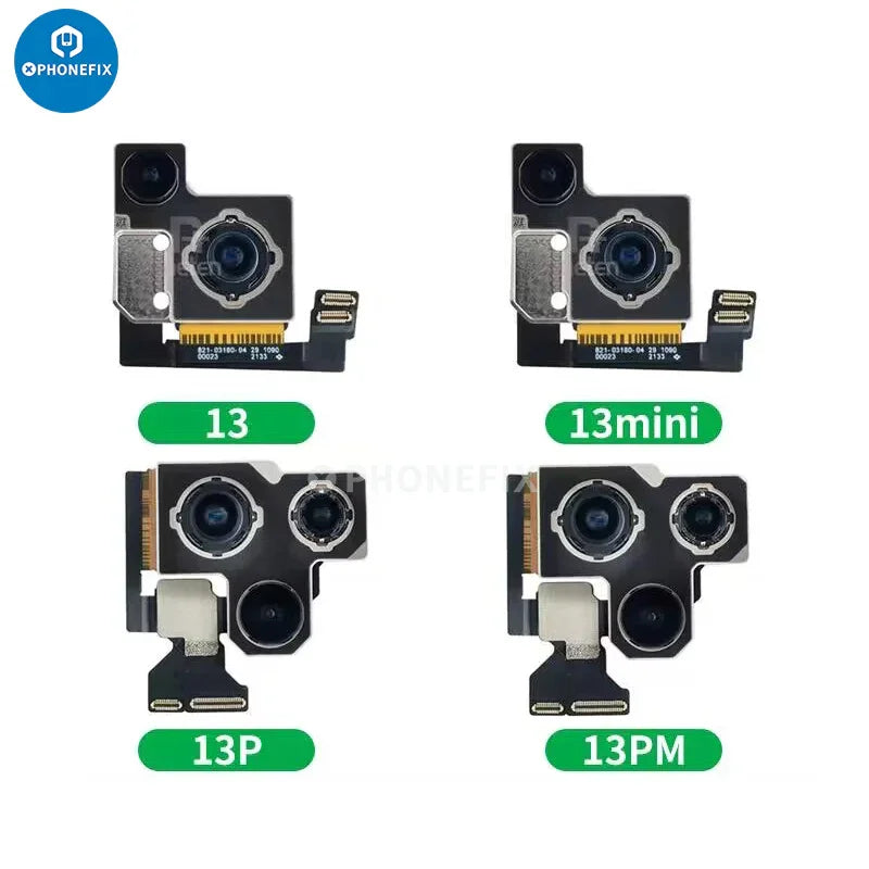 Rear camera assembly for iPhone 7 to iPhone 16 Pro Max, compatible iPhone accessories by PHONEFIX, shown in image B13.