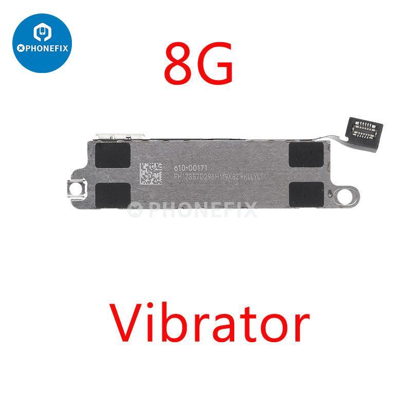 Vibration motor replacement for iPhone 8 to iPhone 14 Pro Max, showing the small motor component for iPhone accessories.