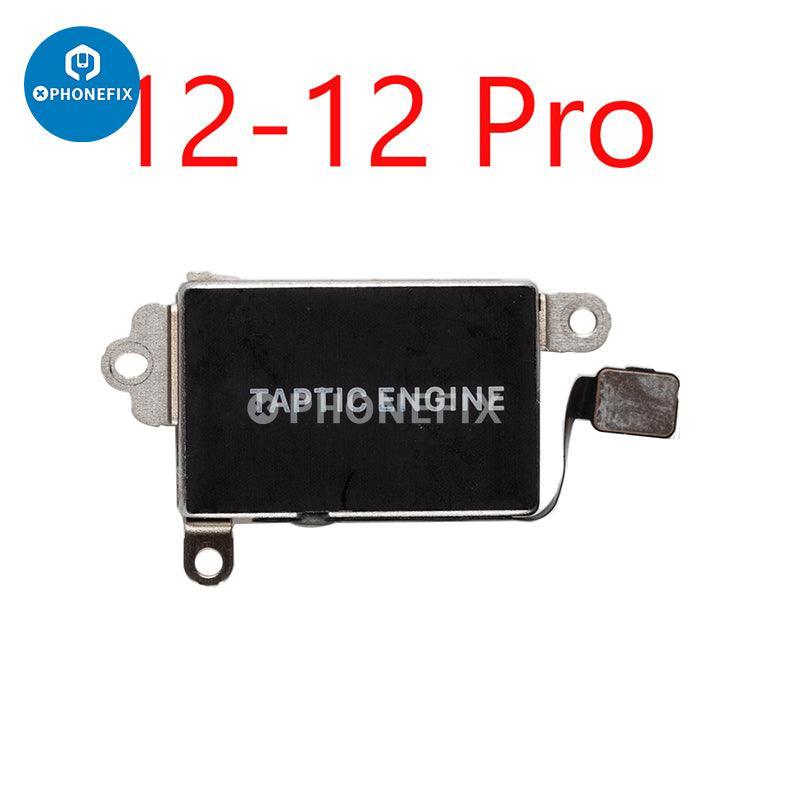 iPhone 8-14 Pro Max vibration motor replacement by PHONEFIX, showing the small internal component for iPhone accessories.