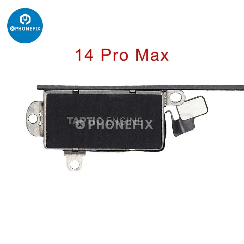 Vibration motor replacement for iPhone 8-14 Pro Max, PHONEFIX iPhone accessories, showing the small replacement motor component.