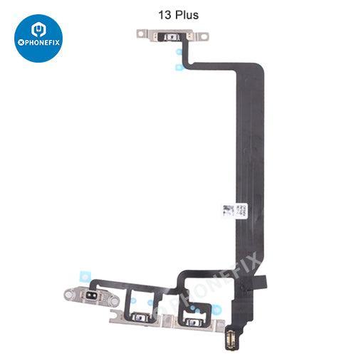 Remplacement de la nappe flexible du bouton de volume des iPhone 8-15 Pro Max par PHONEFIX, montrant la nappe flexible pour le contrôle du volume latéral.