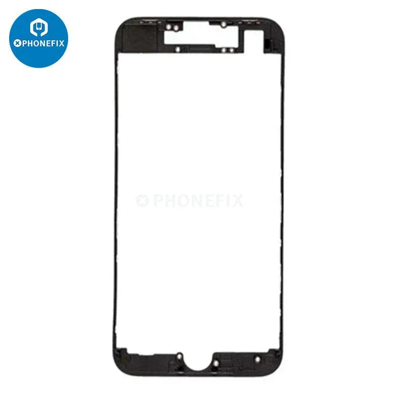 PHONEFIX front screen bezel frame for iPhone 8 to 14 Pro Max, showcasing the durable phone accessory in a close-up view.