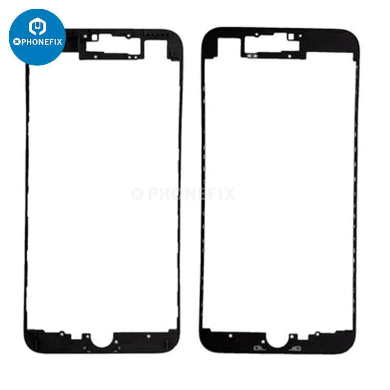 Front screen bezel frame for iPhone 8 to 14 Pro Max, PHONEFIX iPhone accessories, close-up view of the replacement frame.
