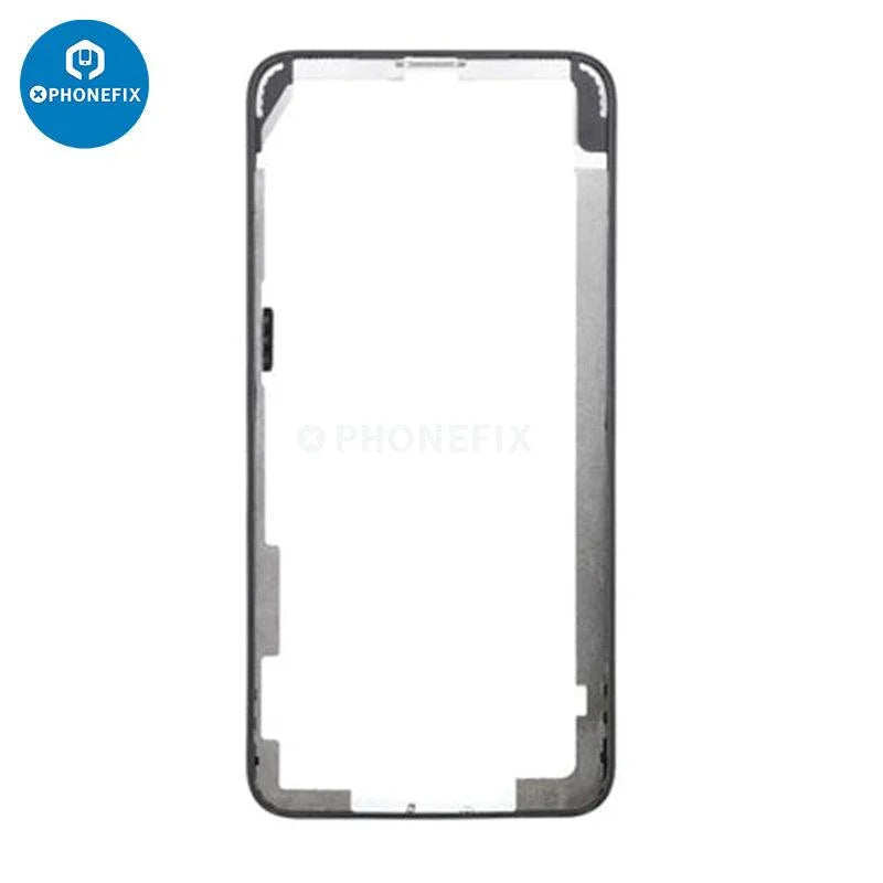 Front screen bezel frame for iPhone 8 to 14 Pro Max from PHONEFIX, showing the replacement bezel component for iPhone screen repair.
