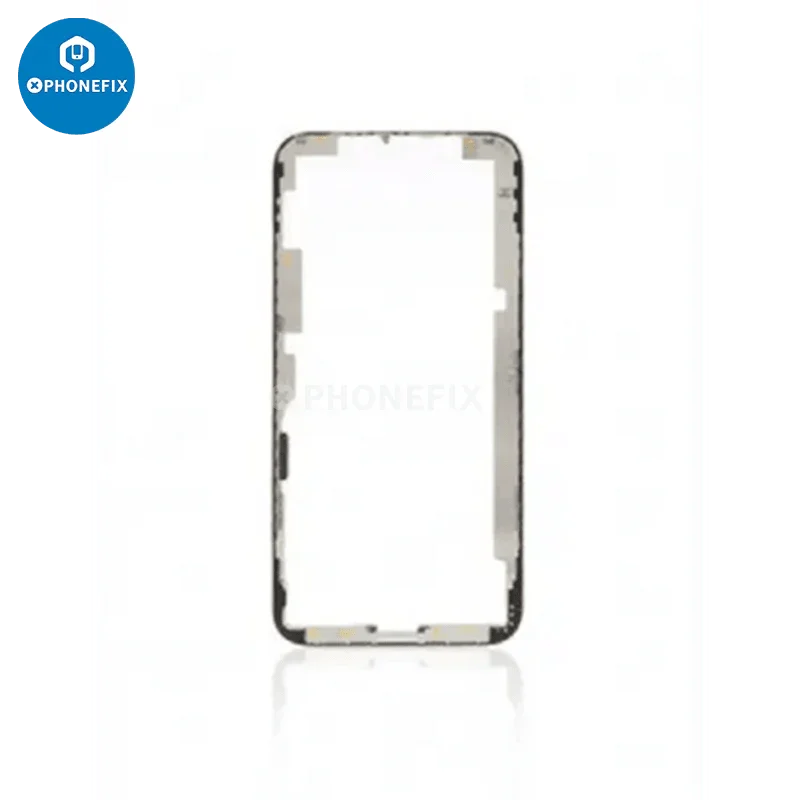 Front screen bezel frame for iPhone 8 to 14 Pro Max, PHONEFIX iPhone accessories, showing the new replacement frame.