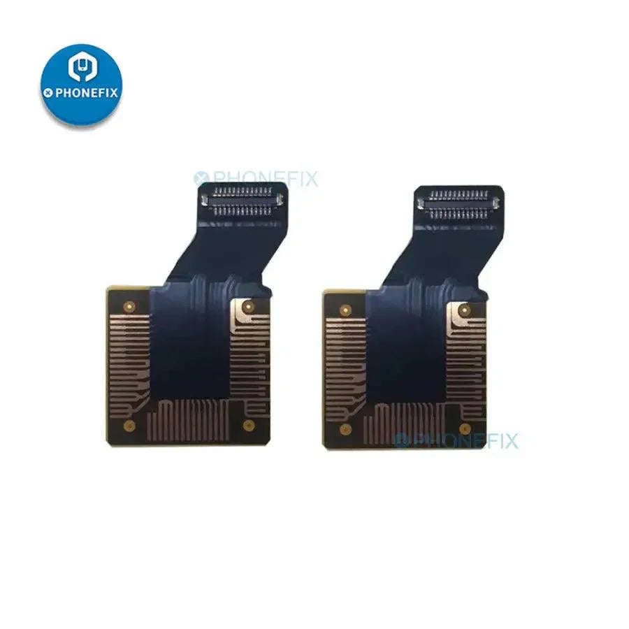iPhone X XS XR XS Max rear main camera flex cable replacement part by PHONEFIX, showing the flexible camera connector for repair.