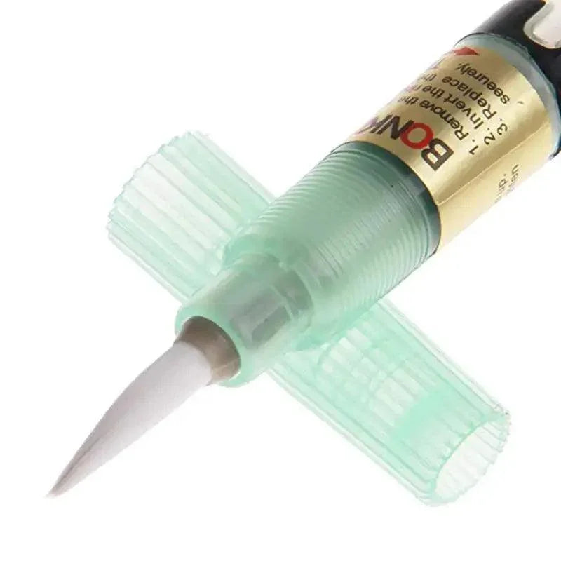 PhoneFix BON-102 flux paste pen with flat brush tip for PCB welding repair, ideal for iPhone accessories and electronics repair.