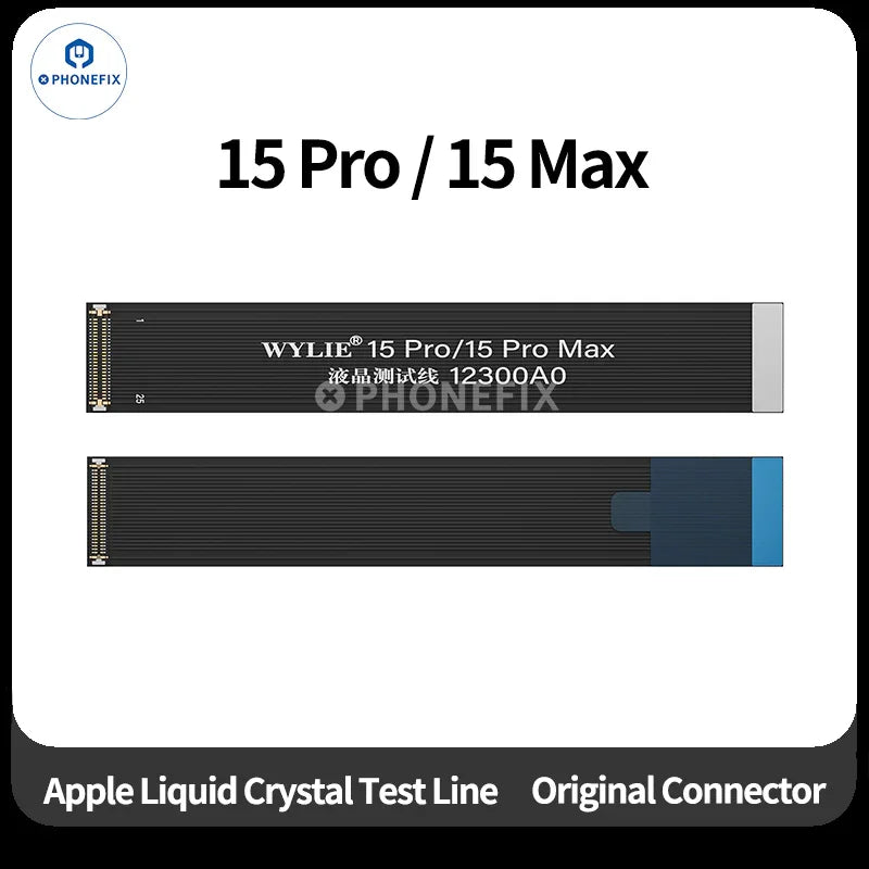 Wylie LCD screen test flex cable for iPhone X to iPhone 17 Pro Max, compatible iPhone accessories from PHONEFIX.
