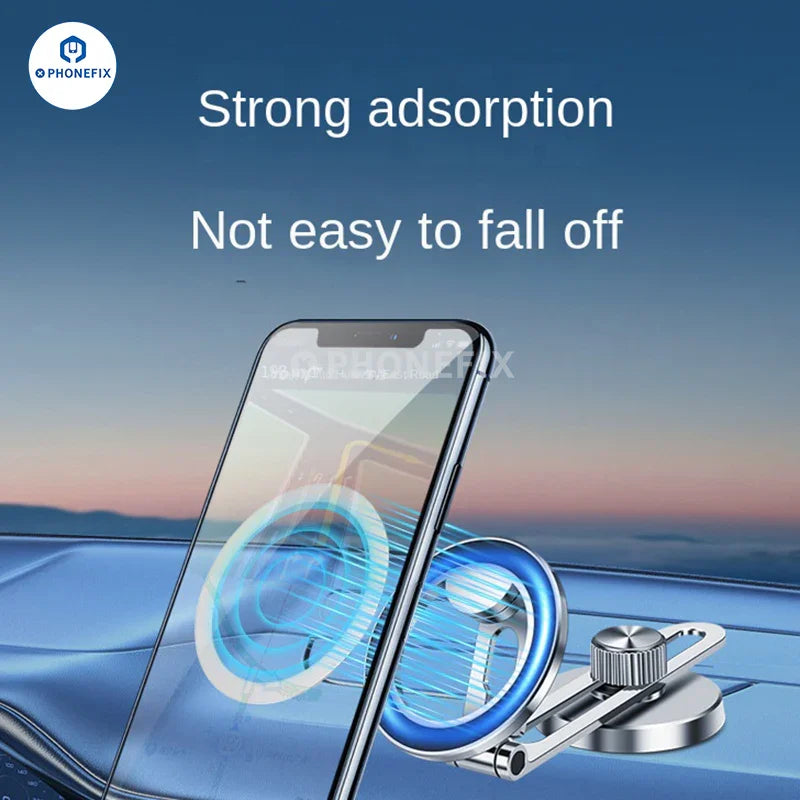 PHONEFIX MagSafe universal magnetic ring iron sheet for iPhone cases, enhances magnetic attachment and wireless charging support.