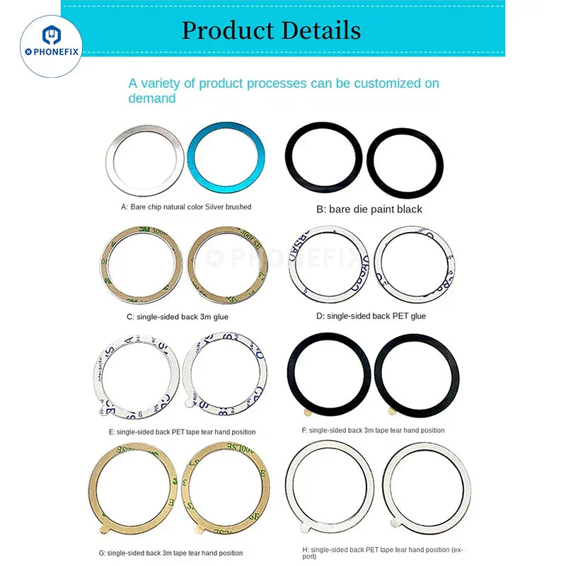 PHONEFIX MagSafe universal magnetic ring iron sheet for iPhone case support, enhances magnetic attachment and phone stability.