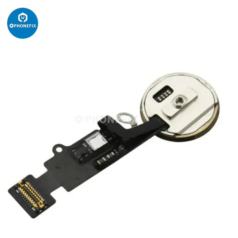 iPhone 7 Plus and 8 Plus home button flex cable with fingerprint sensor, replacement repair part by PHONEFIX.