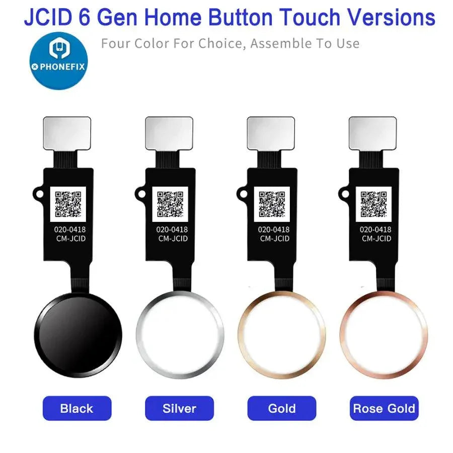 PHONEFIX JC 3D fingerprint flex cable for iPhone 7, 7P, 8, 8P home button, replacement iPhone accessory showing flex cable