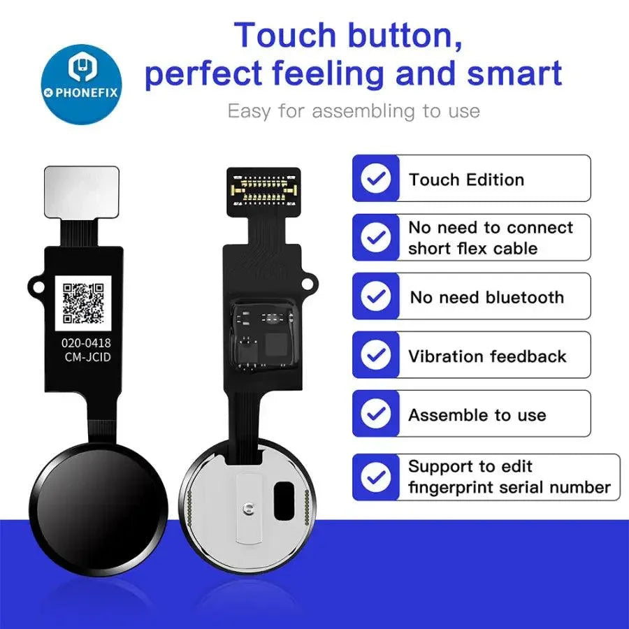 JC 3D fingerprint flex cable for iPhone 7, 7P, 8, 8P home button, PHONEFIX iPhone accessories, replacement part