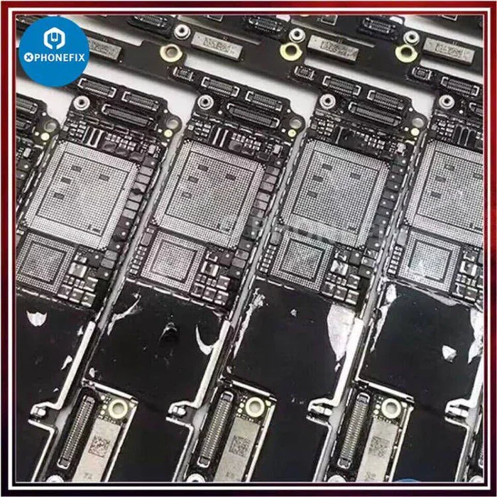 CNC motherboard for iPhone 13-16 Pro Max baseband CPU swap, PHONEFIX iPhone accessory showing detailed circuit board.