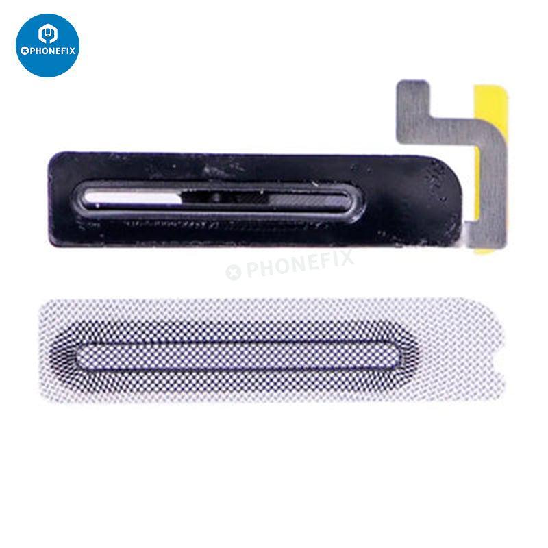 Grille de haut-parleur d'écouteur avec support pour iPhone X-14 Pro Max, accessoire PHONEFIX pour la réparation et le remplacement audio de l'iPhone.