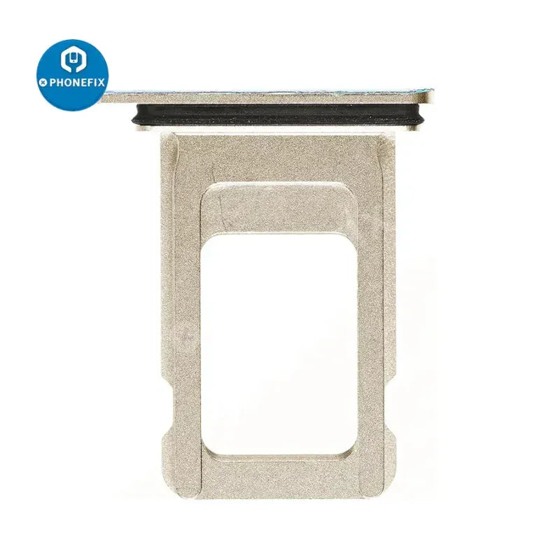 Dual SIM card tray holder for iPhone X-14 series, replacement accessory by PHONEFIX, compatible with iPhone smartphones.