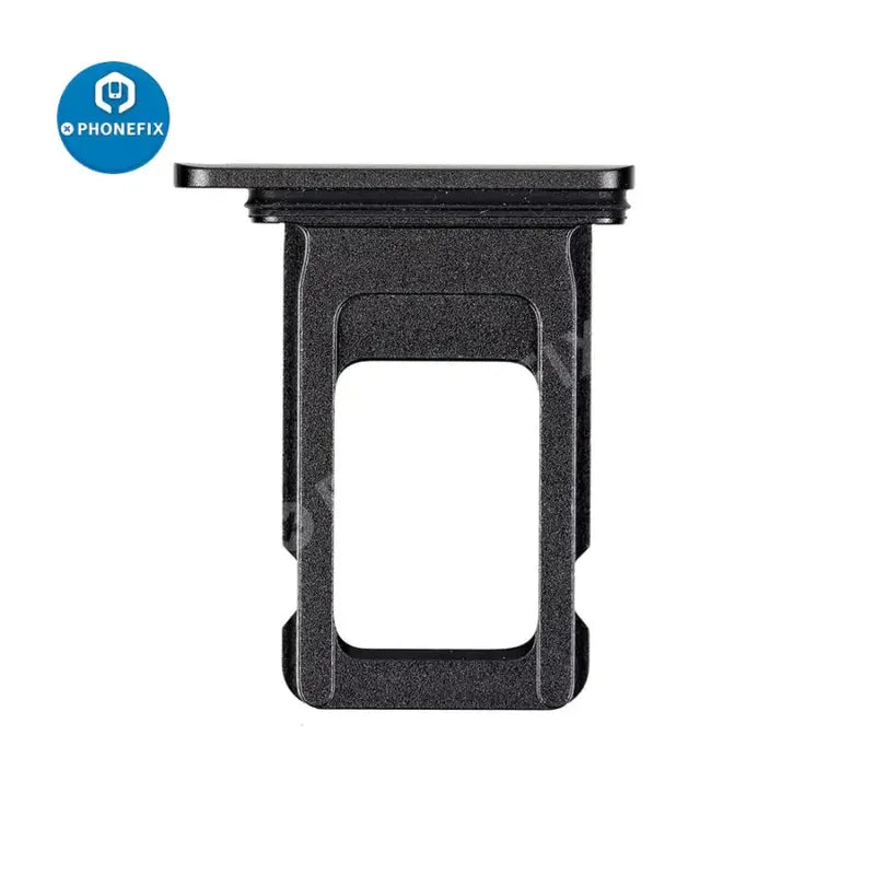 PhoneFix dual SIM card tray holder for iPhone X to 14 series, replacement accessory for SIM card slot.
