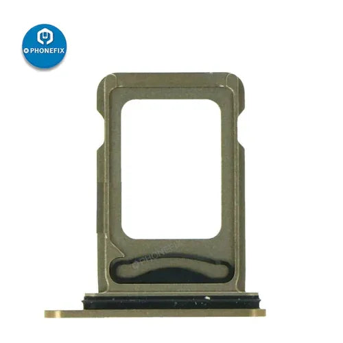 Dual SIM card tray holder for iPhone X to 14 series, replacement accessory by PHONEFIX, designed for iPhone SIM slot repair.