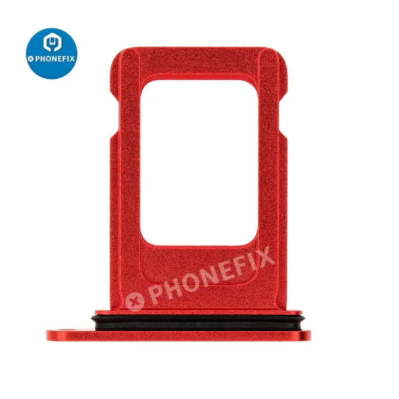 Dual SIM card tray holder for iPhone X-14 series, PHONEFIX brand replacement accessory for dual SIM slot.