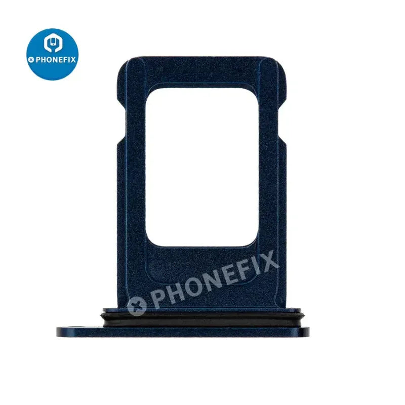 PHONEFIX dual SIM card tray holder for iPhone X to 14 series, replacement slot for dual SIM card insertion in iPhone accessories.