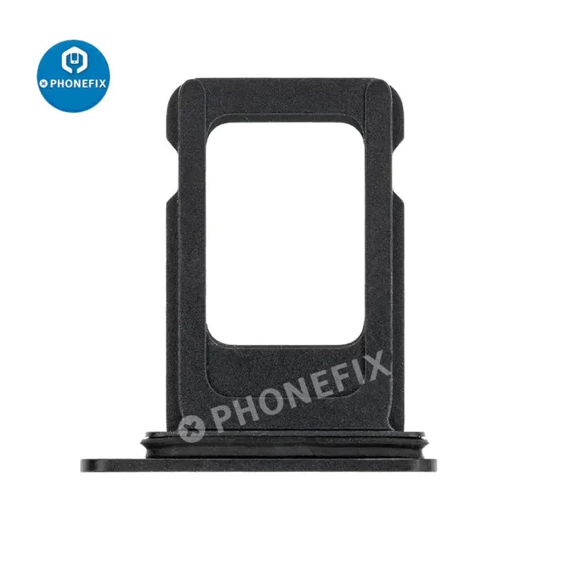 Dual SIM card tray holder for iPhone X-14 series, replacement slot compatible with PHONEFIX iPhone accessories.