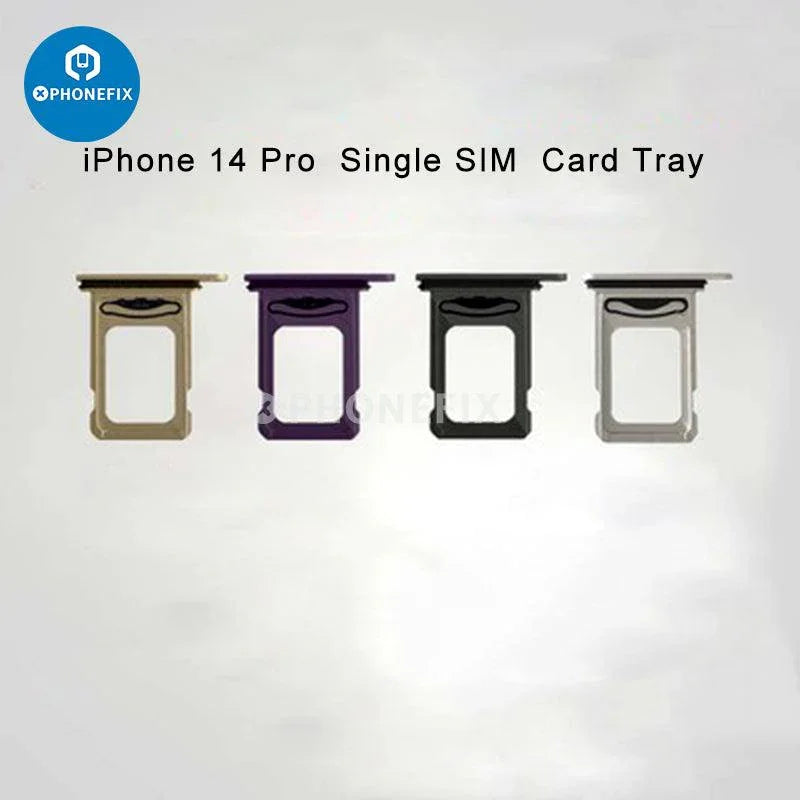 iPhone X-14 Pro Max Single SIM card tray holder replacement by PHONEFIX, showcasing the new SIM slot for iPhone accessories.