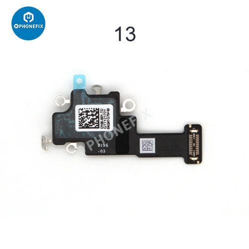 PhoneFix WiFi antenna flex cable replacement for iPhone X to iPhone 14 Pro Max, showing the flexible cable for WiFi connectivity.
