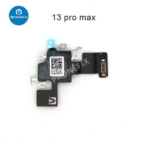 PHONEFIX WiFi antenna flex cable replacement for iPhone X to iPhone 14 Pro Max, showing the flexible cable for WiFi connection repair.