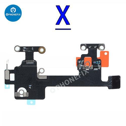 PhoneFix WiFi antenna flex cable replacement for iPhone X to iPhone 14 Pro Max, showing the flexible antenna cable for repair.